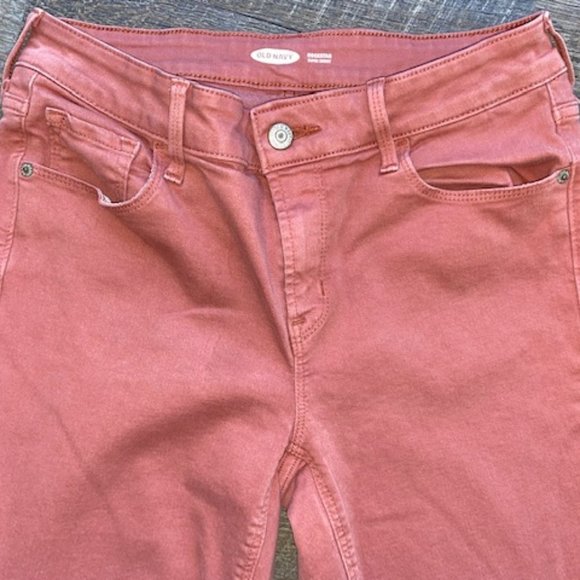 Mid-Rise Rockstar Skinny Jeans - Dust Rose - Picture 2 of 3